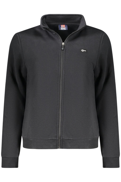 Norway 1963 Womens Black Zip-Up Sweatshirt