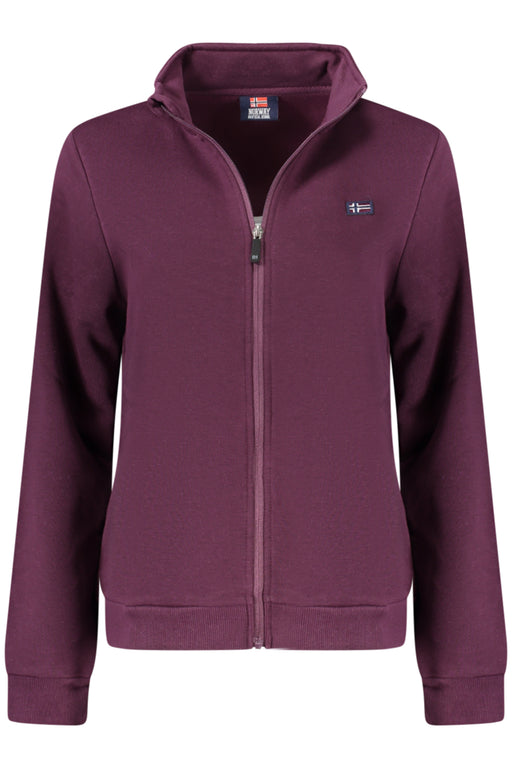 Norway 1963 Womens Purple Zip-Up Sweatshirt