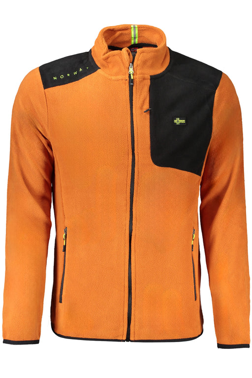 Norway 1963 Mens Orange Zip-Up Sweatshirt