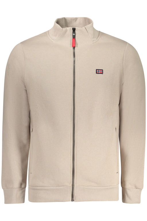 Norway 1963 Mens Beige Zip-Up Sweatshirt
