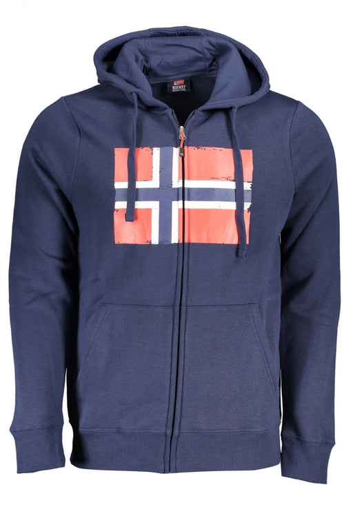 Norway 1963 Mens Blue Zip Sweatshirt