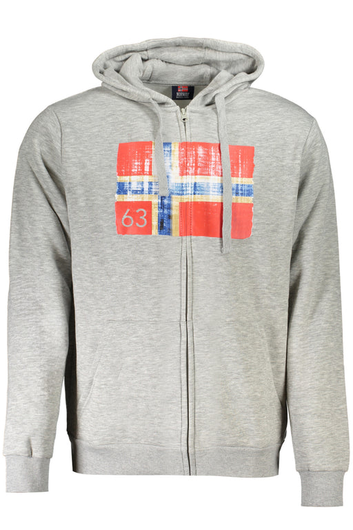 Norway 1963 Mens Zip-Up Sweatshirt Grey