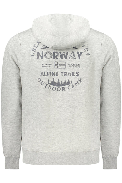Norway 1963 Mens Gray Zip-Up Sweatshirt