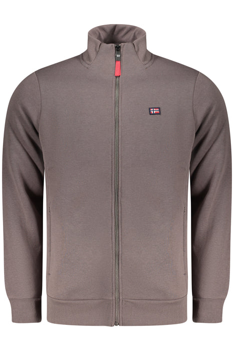 Norway 1963 Mens Brown Zip-Up Sweatshirt