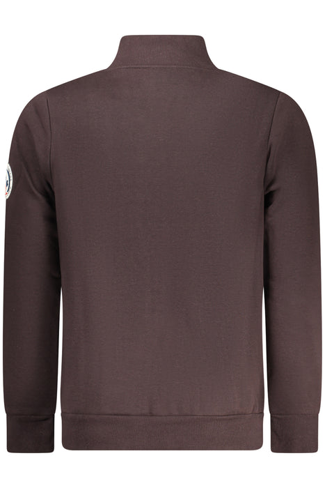 Norway 1963 Mens Brown Zip-Up Sweatshirt