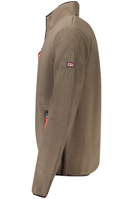 Norway 1963 Mens Brown Zip-Up Sweatshirt