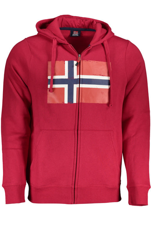 Norway 1963 Mens Red Zip Sweatshirt