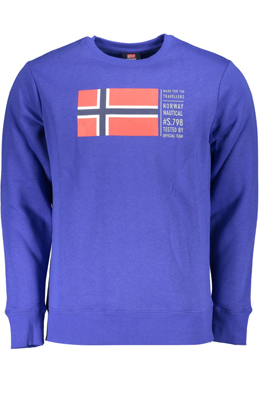 Norway 1963 Mens Blue Zipless Sweatshirt