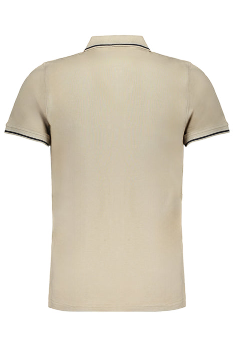 Norway 1963 Beige Mens Short Sleeved Polo Shirt