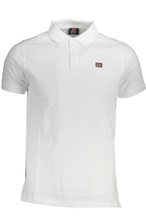 Norway 1963 Mens Short Sleeve Polo White