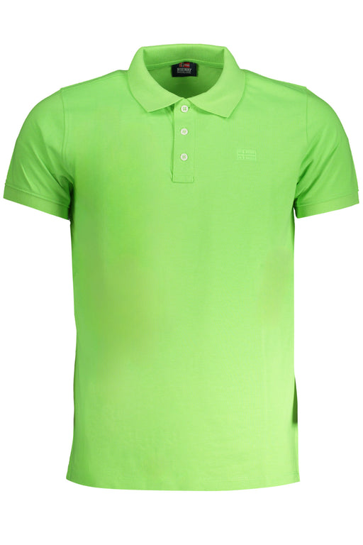 Norway 1963 Green Mens Short Sleeved Polo Shirt