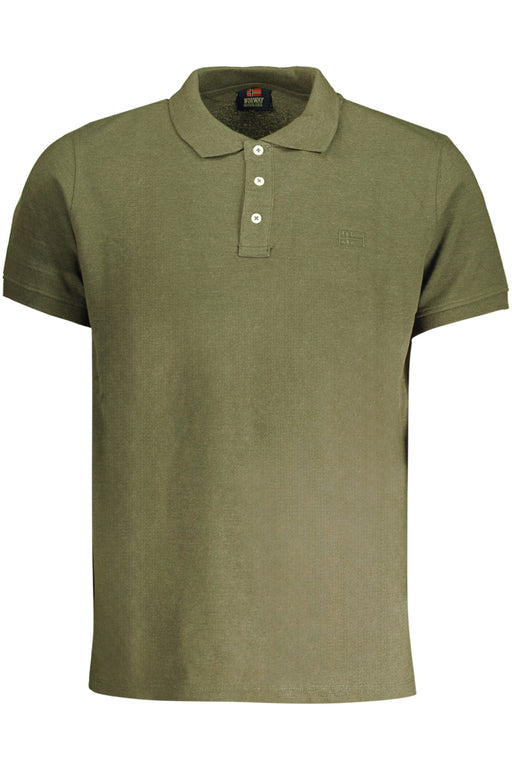 Norway 1963 Green Mens Short Sleeved Polo Shirt