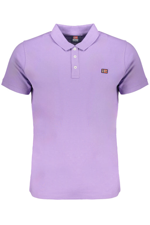 Norway 1963 Purple Mens Short Sleeved Polo Shirt