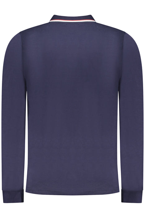 Norway 1963 Mens Long-Sleeved Polo Shirt, Blue