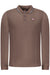 Norway 1963 Mens Long-Sleeve Polo Shirt, Brown
