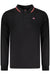 Norway 1963 Mens Long-Sleeved Polo Shirt, Black