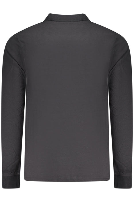 Norway 1963 Mens Long-Sleeved Polo Shirt, Black