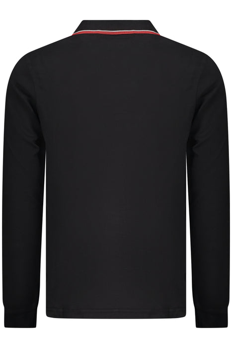 Norway 1963 Mens Long-Sleeved Polo Shirt, Black