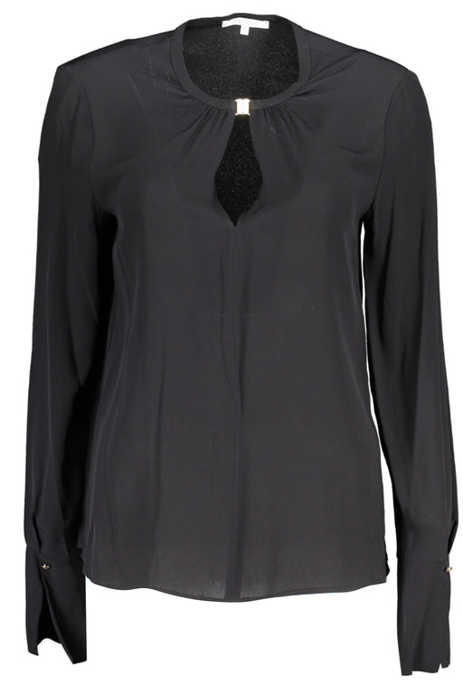 Patrizia Pepe Womens Long Sleeve Shirt Black