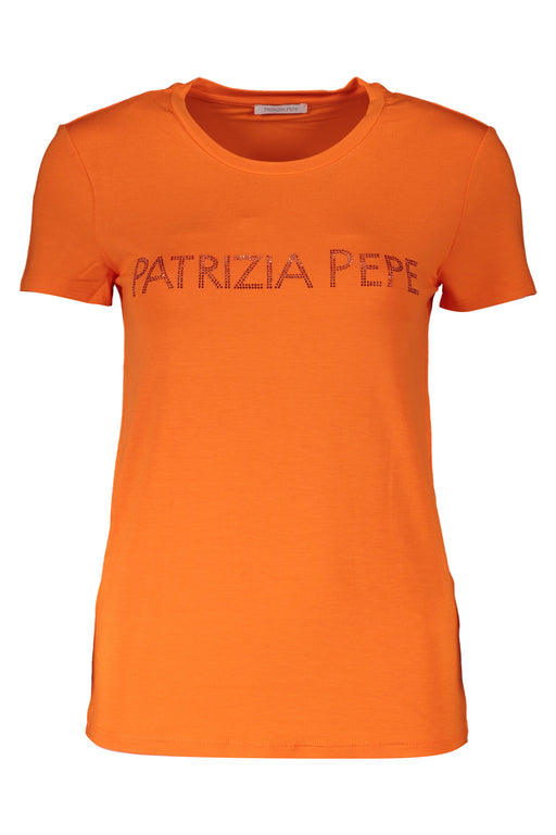 Patrizia Pepe Womens Short Sleeve T-Shirt Orange