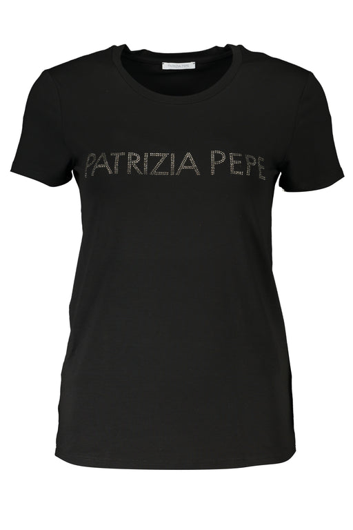 Patrizia Pepe Womens Short Sleeve T-Shirt Black