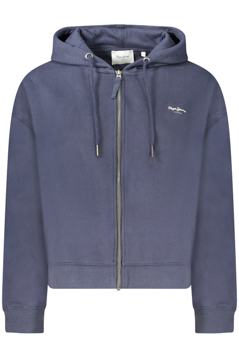 Pepe Jeans Womens Blue Zip-Up Sweatshirt