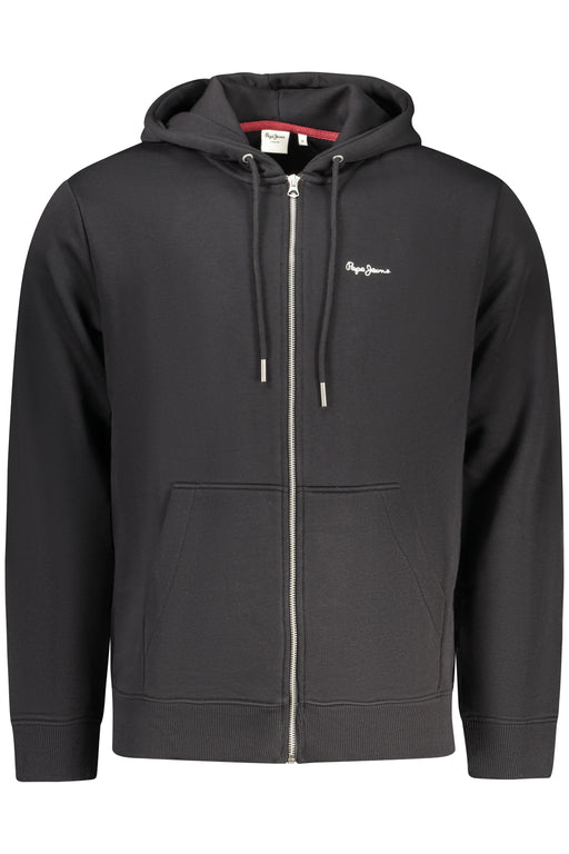 Pepe Jeans Mens Black Zip-Up Sweatshirt