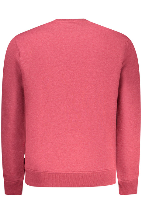 Pepe Jeans Mens Red Zip-Up Sweatshirt