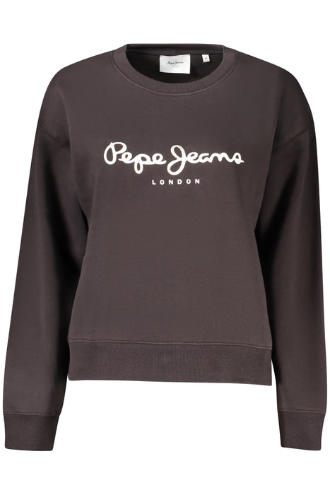 Pepe Jeans Womens Black Zip-Up Sweatshirt