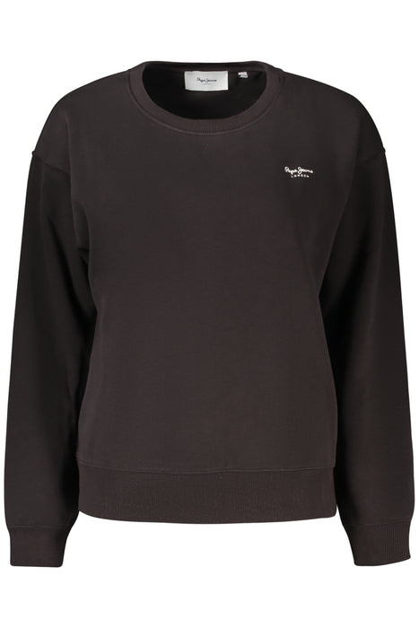 Pepe Jeans Womens Black Zip-Up Sweatshirt