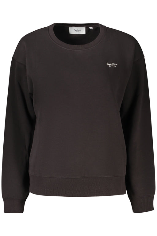 Pepe Jeans Womens Black Zip-Up Sweatshirt