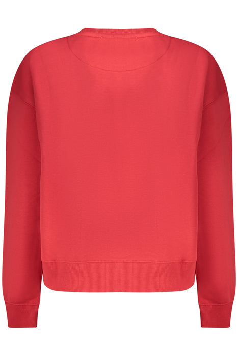 Pepe Jeans Womens Red Zip-Up Sweatshirt