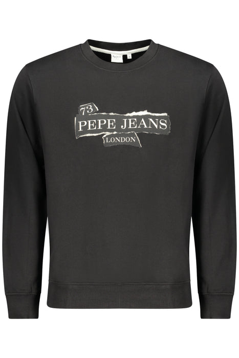 Pepe Jeans Mens Black Zip-Up Sweatshirt