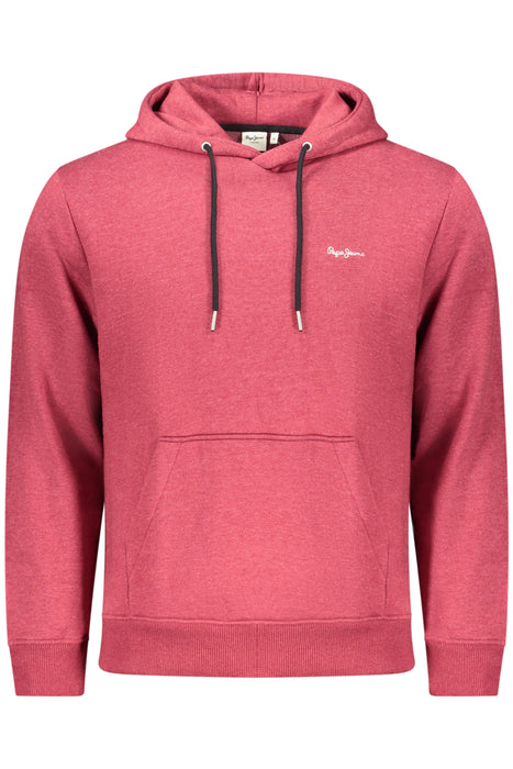 Pepe Jeans Mens Red Zip-Up Sweatshirt
