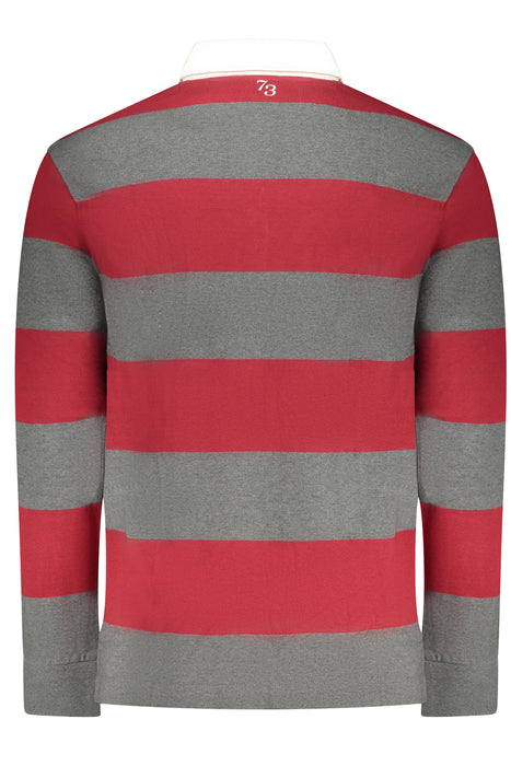 Pepe Jeans Mens Long-Sleeved Polo Shirt, Red
