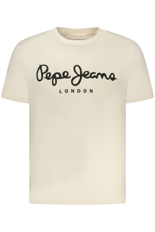 Pepe Jeans Mens Short-Sleeve T-Shirt, Beige