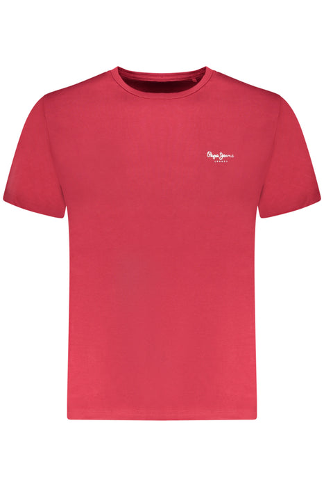 Pepe Jeans Mens Short-Sleeved T-Shirt, Red