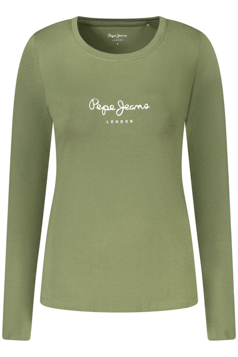 Pepe Jeans Womens Long-Sleeved T-Shirt, Green