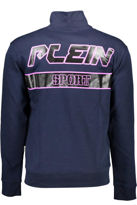 Plein Sport Mens Blue Sweatshirt With Zip