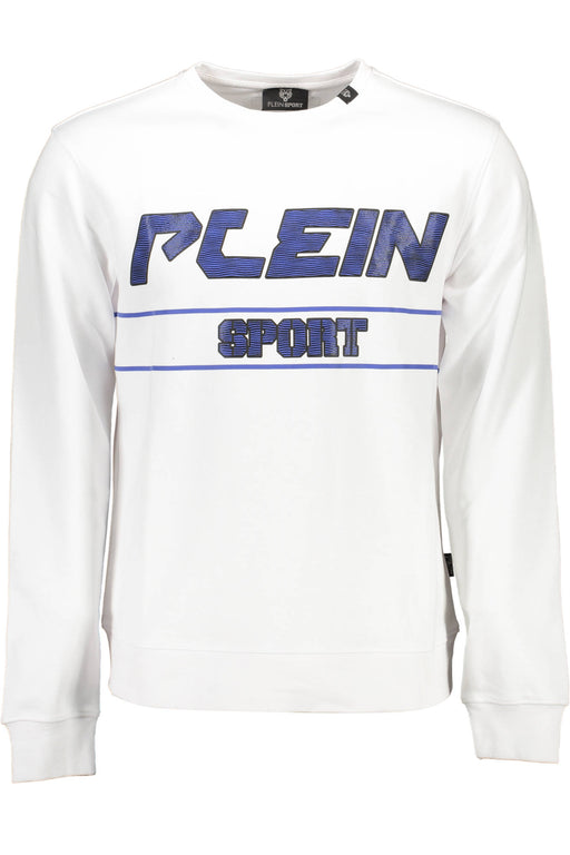 Plein Sport Mens Zip-Up Sweatshirt White