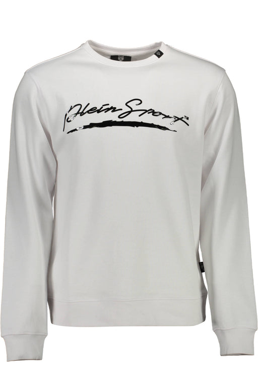Plein Sport Mens Zip-Up Sweatshirt White