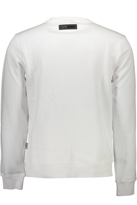 Plein Sport Mens Zip-Up Sweatshirt White