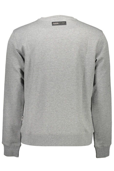 Plein Sport Mens Zip-Free Sweatshirt Grey