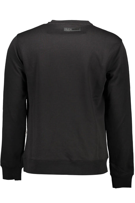 Plein Sport Mens Black Zip-Up Sweatshirt