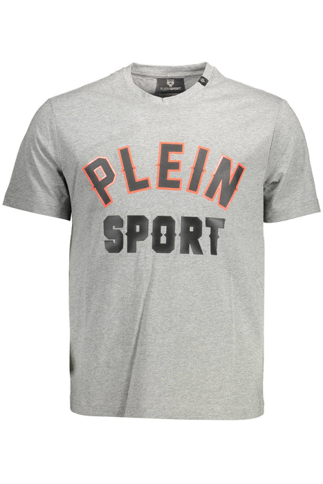 Plein Sport Mens Short Sleeve T-Shirt Gray