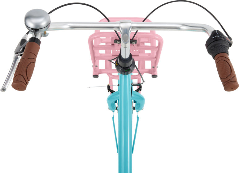 Daily Dutch Basic+ 22 Inch 35 cm Girls 3SP Coaster Brake Turquoise/Pink,