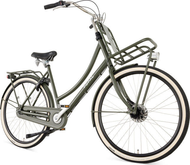 Daily Dutch Prestige 28 Inch 47 cm Women 7SP Roller brakes Army Green,