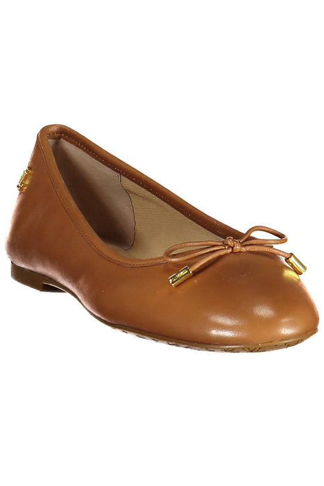 Ralph Lauren Brown Womens Ballerina Shoes