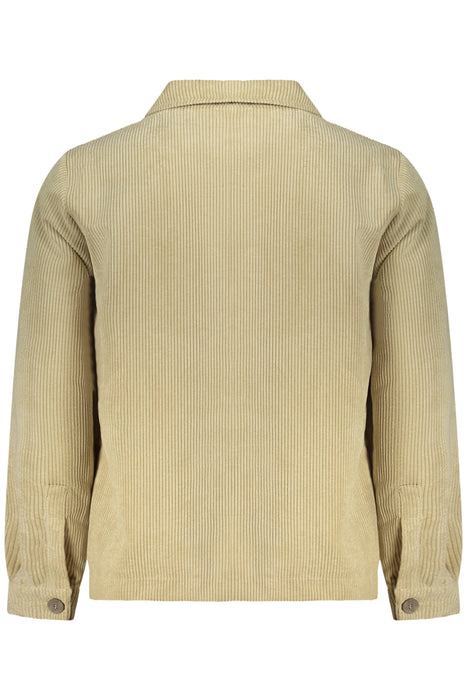 Mens Beige Long-Sleeved Rifle Shirt