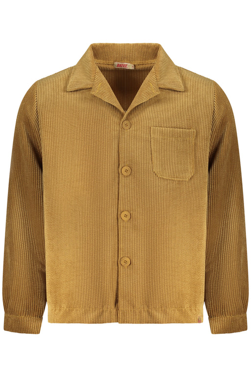 Mens Brown Long-Sleeved Rifle Shirt